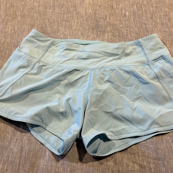 Lululemon Light Blue Athletic Shorts. Size 6 - Picture 2 of 3